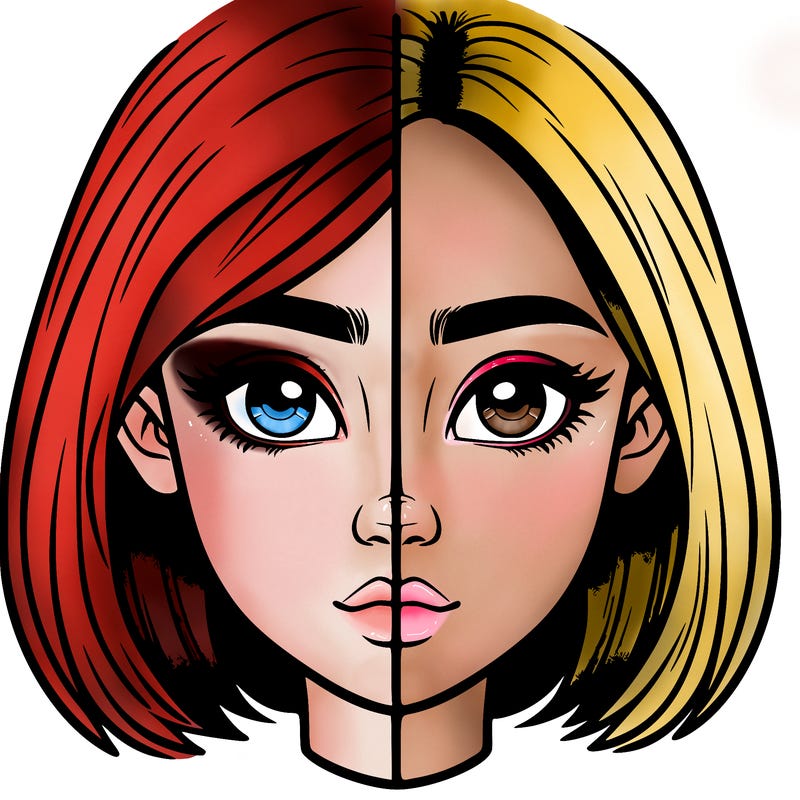 realistic girl split