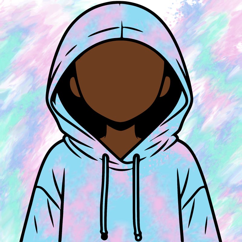 faceless girl in hoodie