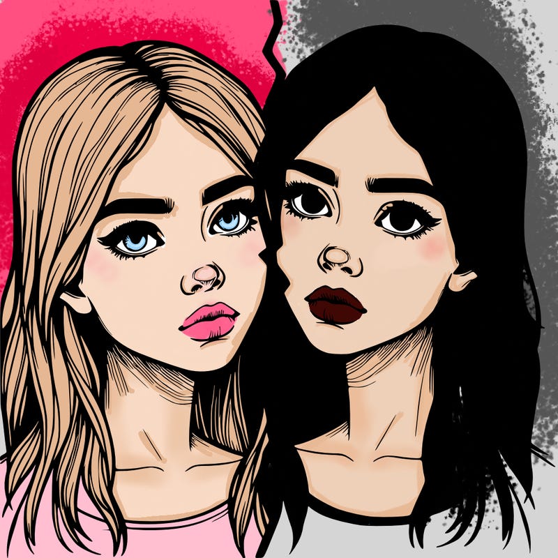 realistic girl split