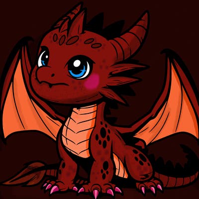 fierce baby night dragon