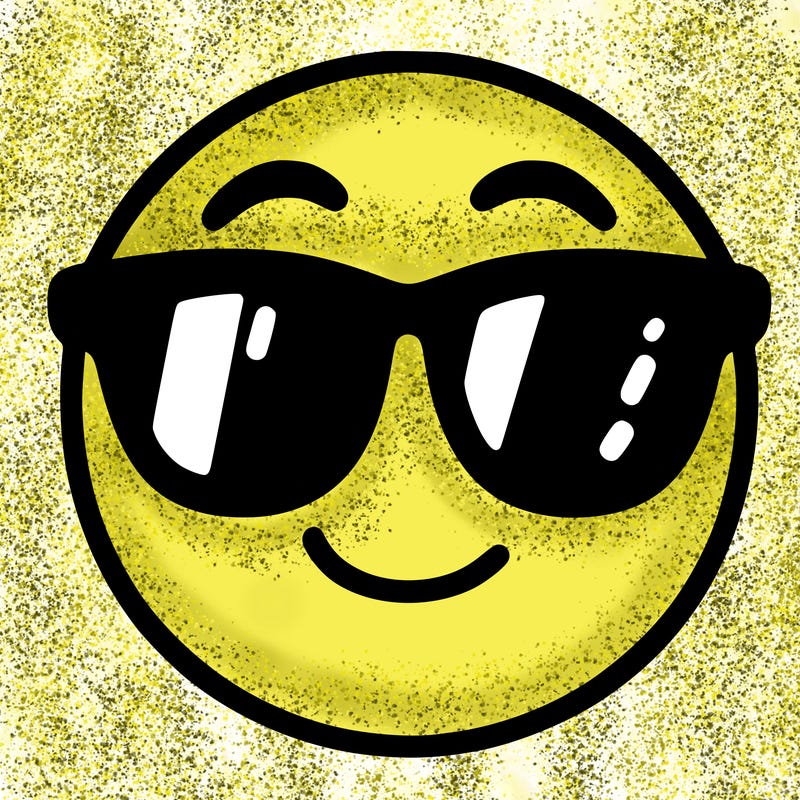 emoji with sunglasses