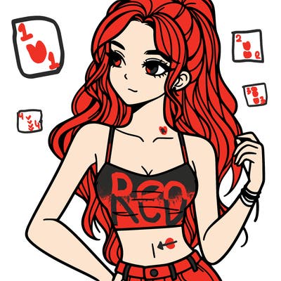 girl in crop top