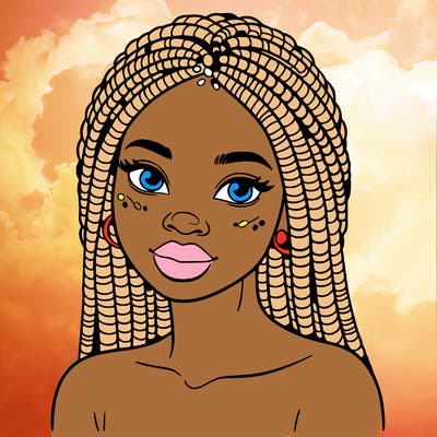 african woman with fulani braids