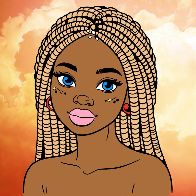 african woman with fulani braids