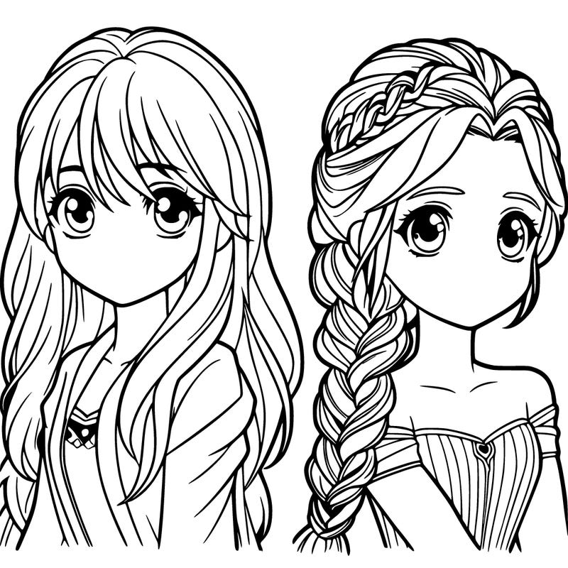 elsa and anna manga