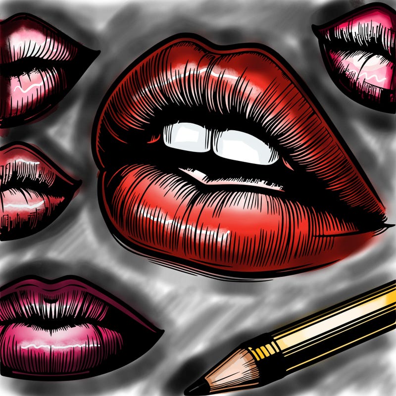 realistic  lips
