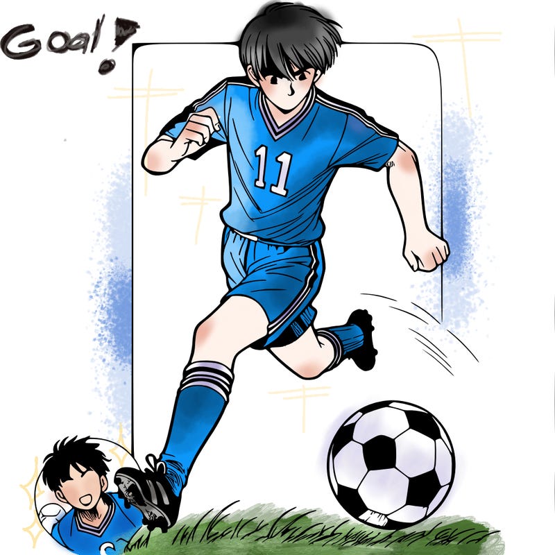 soccer player from manga