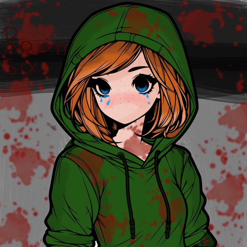 realistic girl with hoodie