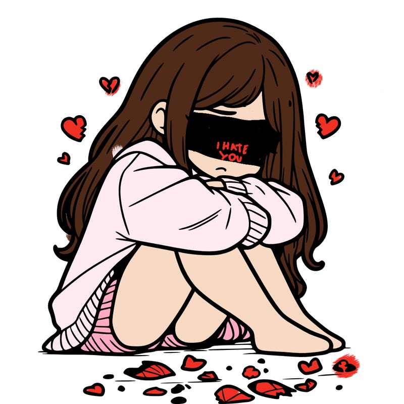 a girl after a breakup