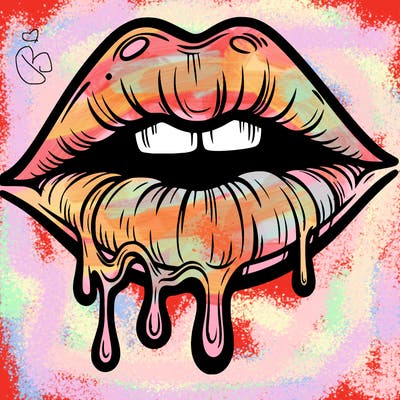 lips that look realistic and drip