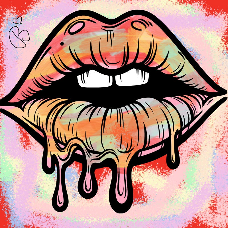 lips that look realistic and drip