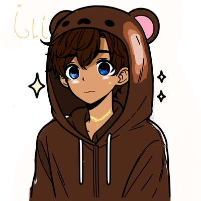 a 17 year old boy in a cute animal hoodie