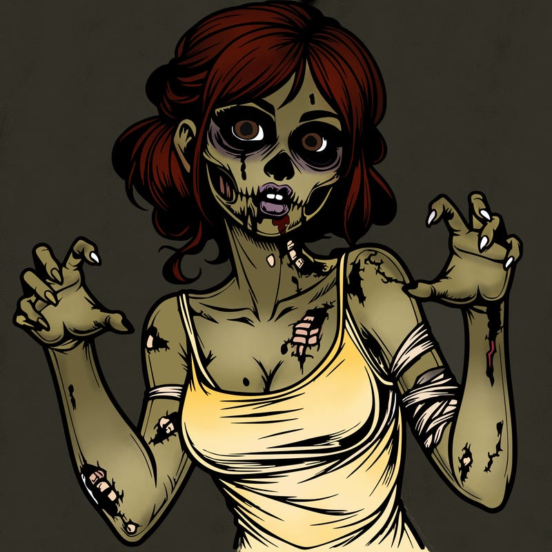 realistic zombie girl