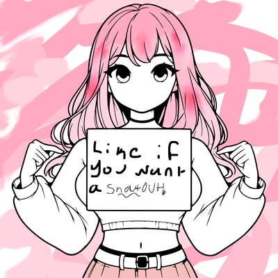 girl holding a blank sign in a long sleeve crop top