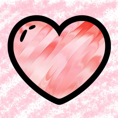 a blank heart