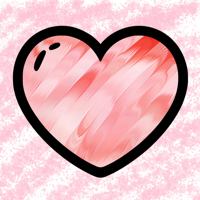 a blank heart