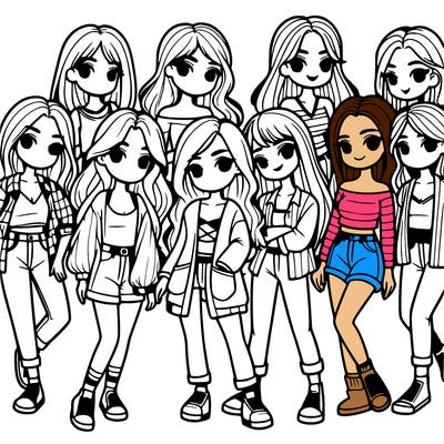 group of girls