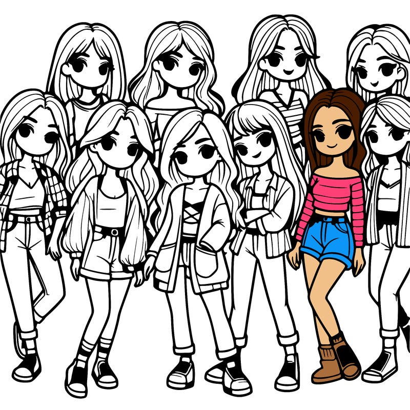 group of girls