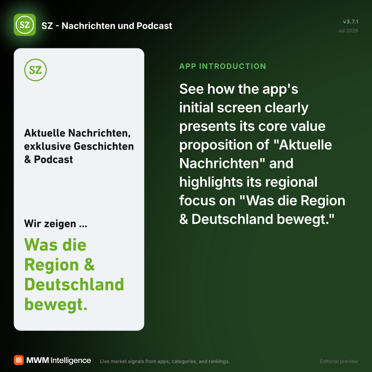 SZ - Nachrichten und Podcast - News App | MWM