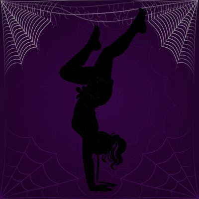 woman doing a hand stand