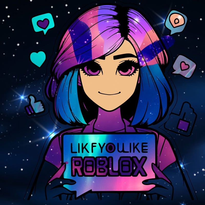 realistic girl saying like if you like roblox