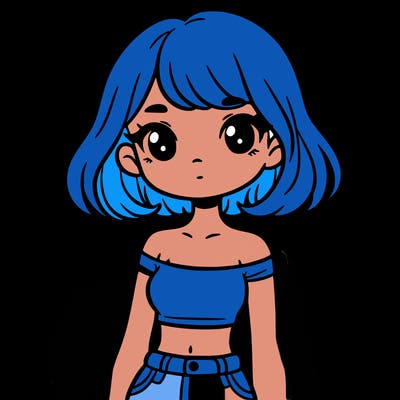 girl in a cute crop top