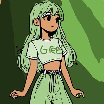 girl in a cute crop top