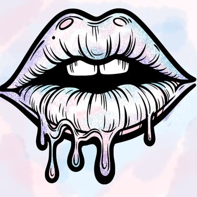 lips that look realistic and drip