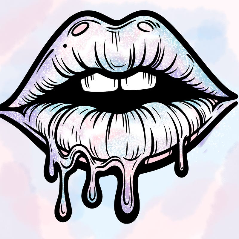 lips that look realistic and drip