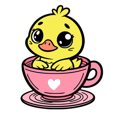 duck in a cup