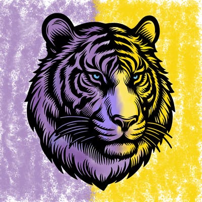 realistic tiger head