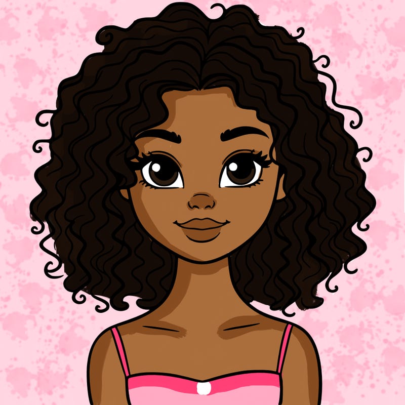 woman with curly hair