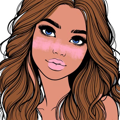 beautiful realistic girl