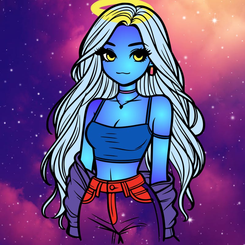 long haired girl with crop top and jeans