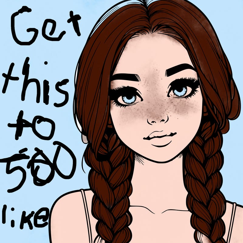 realistic girl with braids