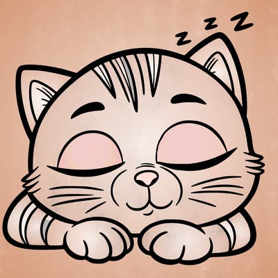 sleepy cat