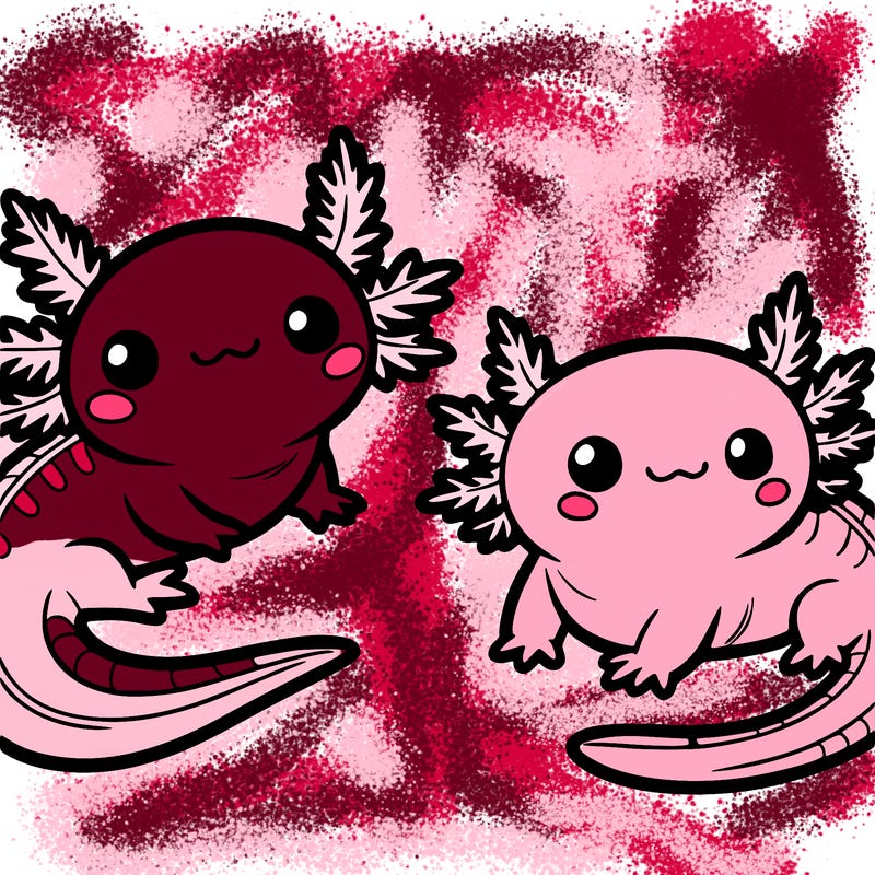 cute axolotls