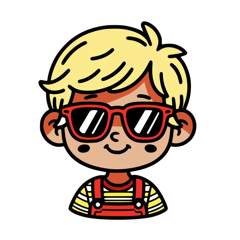 child with sunglasses