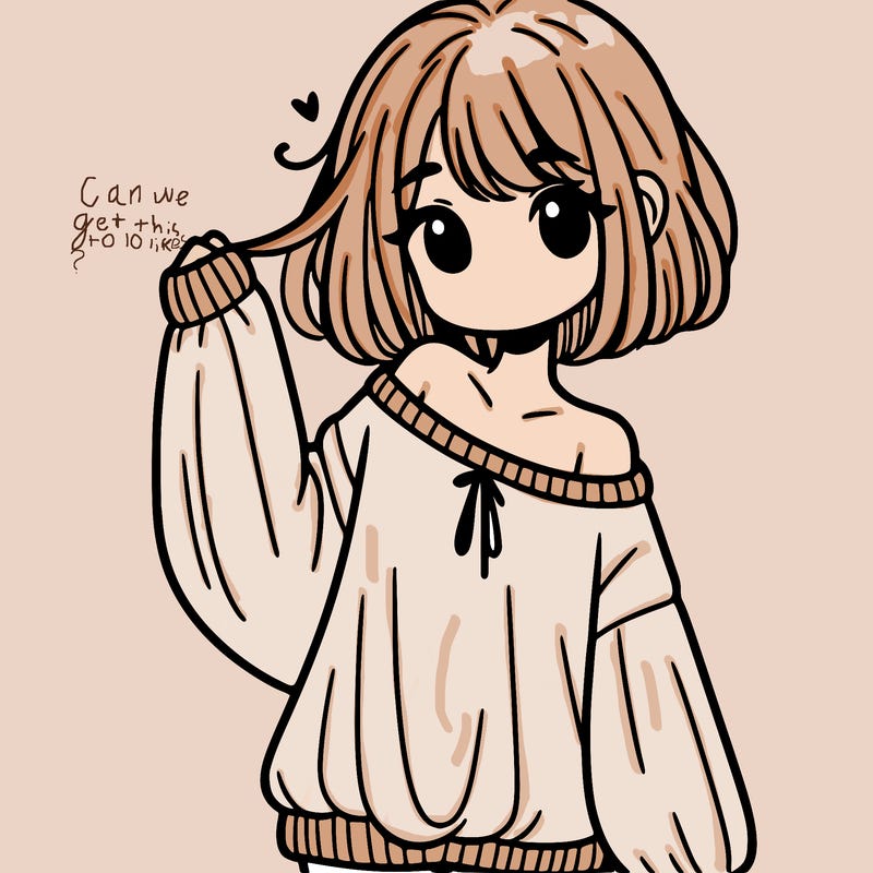 girl in baggy sweater hanging off her shoulder