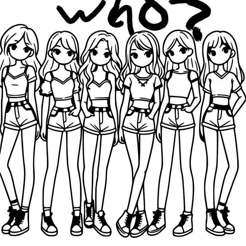 a group of girls wearing crop tops and shorts