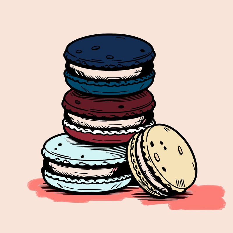 stack of macarons