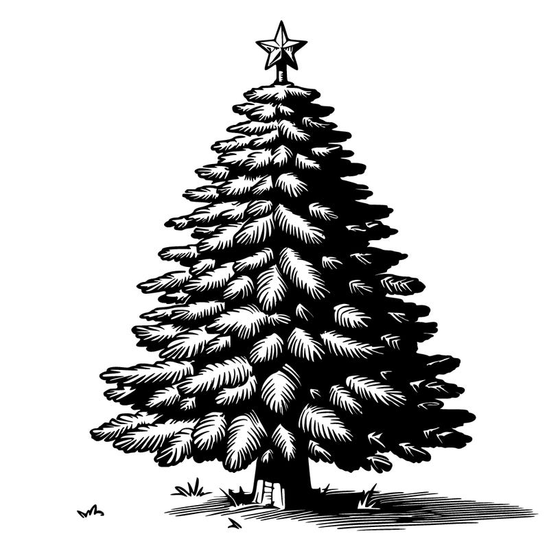 realistic christmas tree