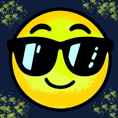 emoji with sunglasses