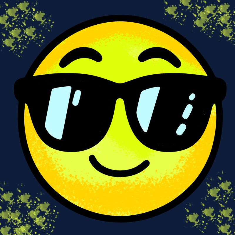 emoji with sunglasses
