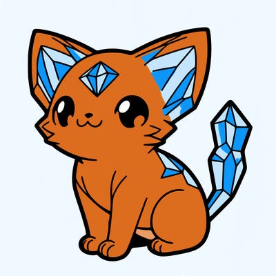 crystal kitten