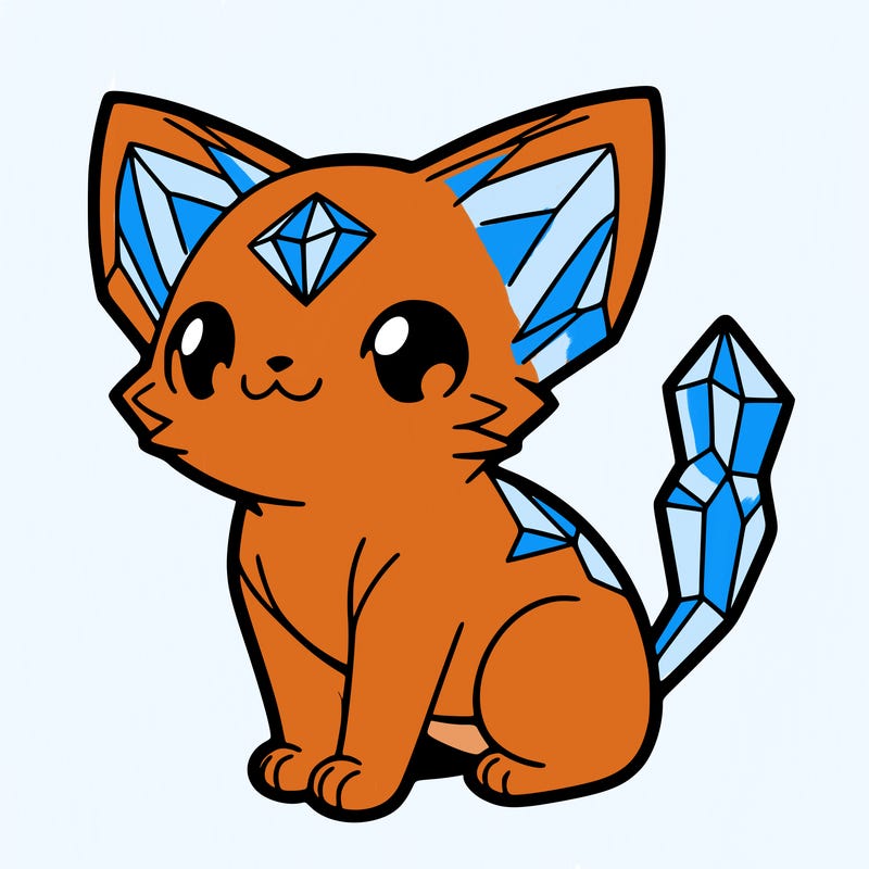 crystal kitten