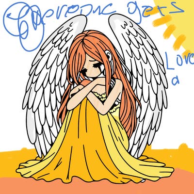 ethereal girl in grief, lonely and heartbroken