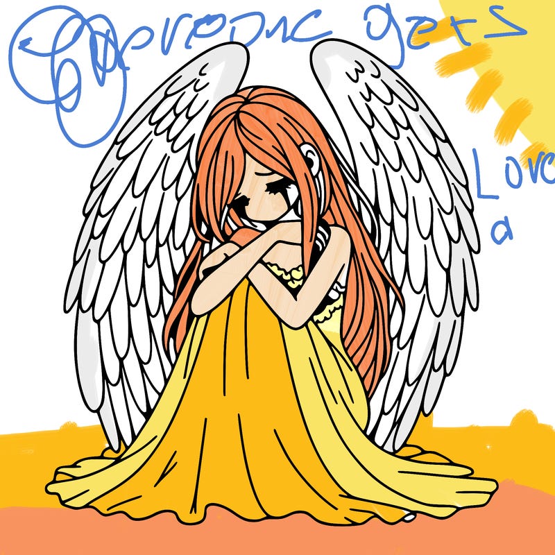 ethereal girl in grief, lonely and heartbroken