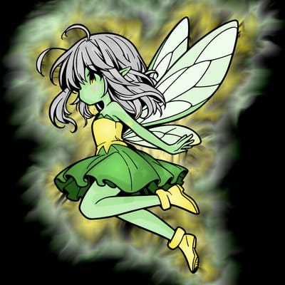 manga fairy flying