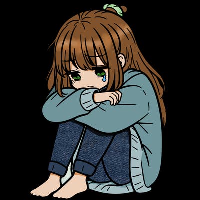 depressed girl